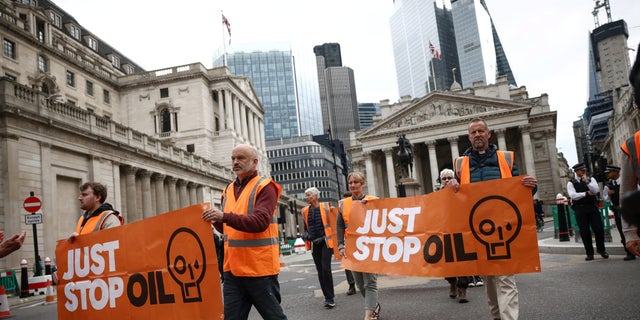 London climate protests