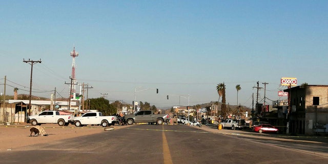Shooting scene in the Mexican town of Ensenada