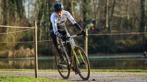 Killips competes in a cyclocross race in Zonnebeke, Belgium, in January.