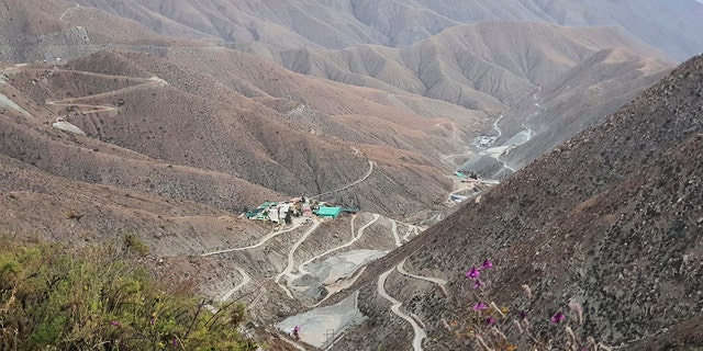 A photo of the Peruvian gold mine