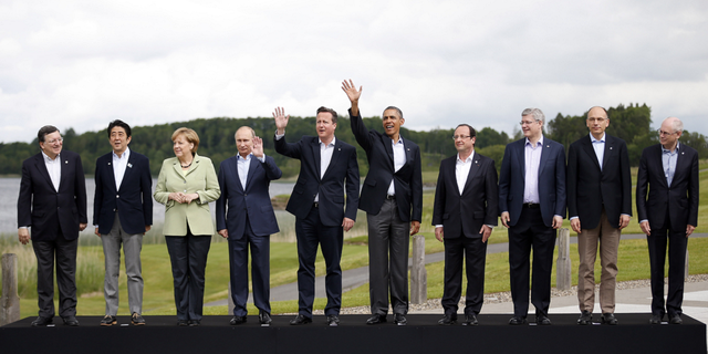 Leaders of G-8 nations in Northern Ireland in 2013