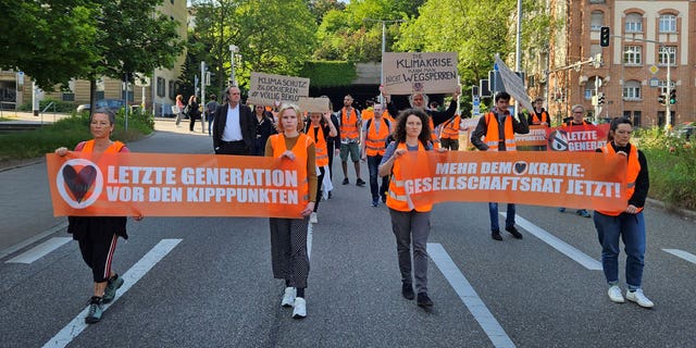 German climate protestors