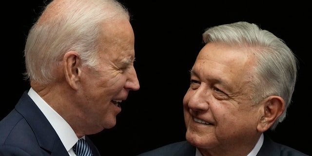 Biden and Mexico president smile