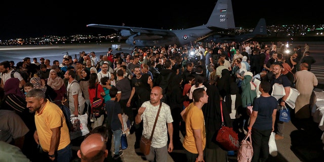Evacuated Jordanians