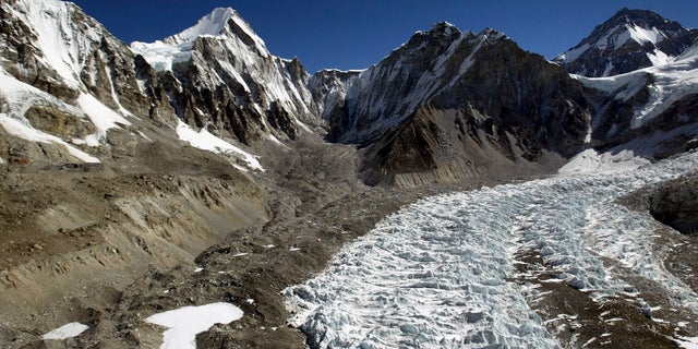 Khumbu Icefall section on Mount Everest