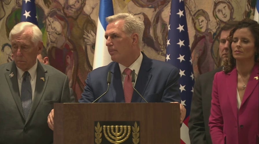 Speaker McCarthy affirms U.S. support for Ukraine during Israel trip