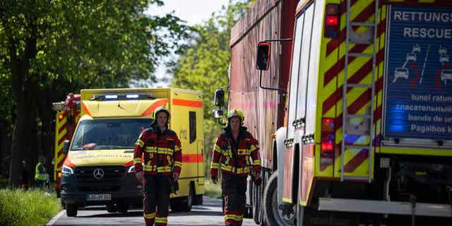 Accident scene in Germany