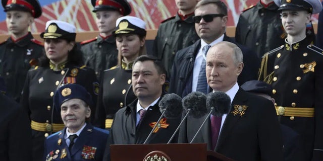 Vladimir Putin gives speech