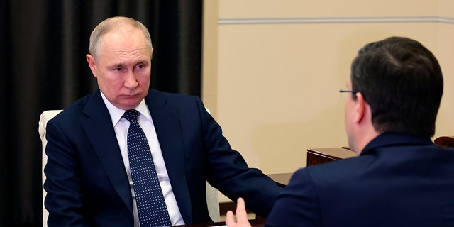 Russian President Vladimir Putin participates in Wednesday meeting