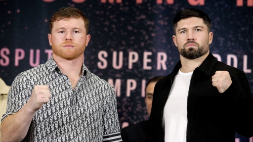 Canelo Álvarez and John Ryder face off in Mexico on Saturday.