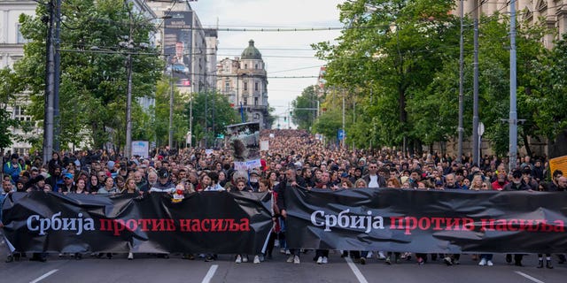 Serbia protest