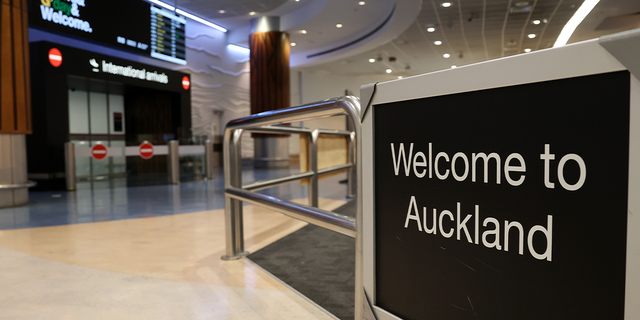 welcome sign in Auckland Airport