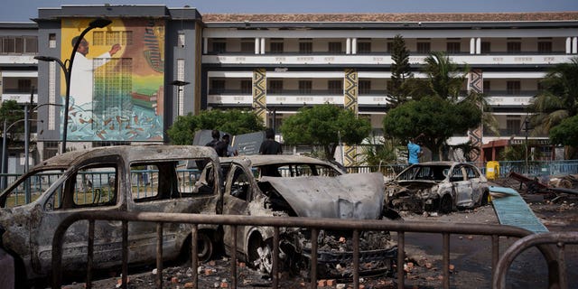 Senegal riot site