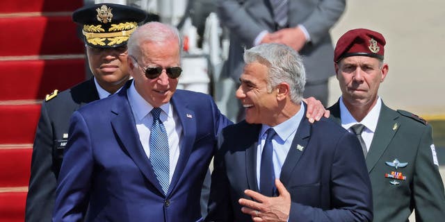 Biden and Israeli Prime Minister Yair Lapid