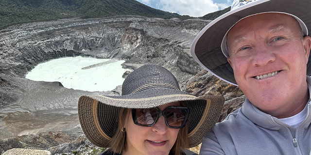 Deanne Niedziela and Ken Niedziela pose for photo in Costa Rica