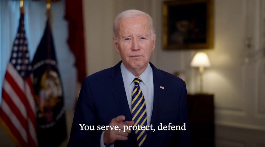Biden pushes gun control in video statement honoring National Police Week 