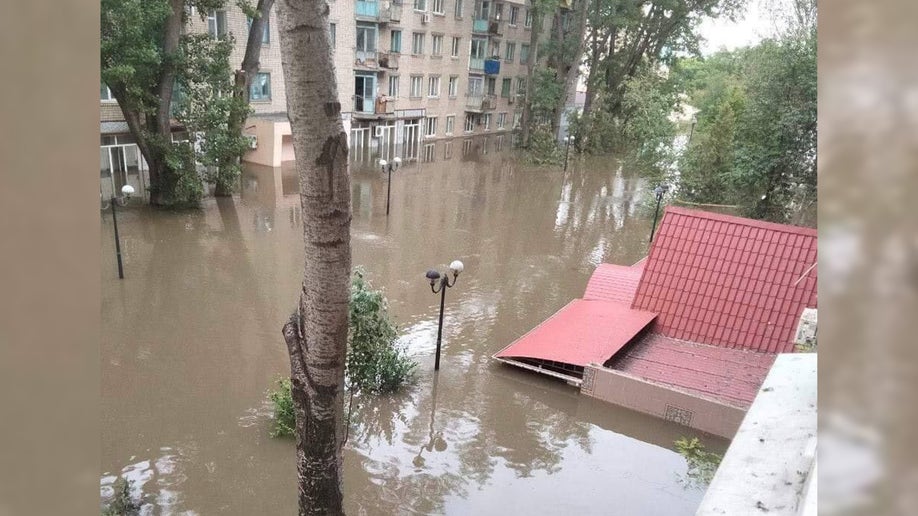 a photo of flooded streets