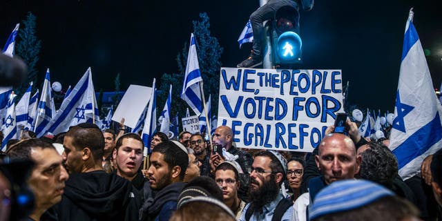 Israeli's rally in support of judicial reforms