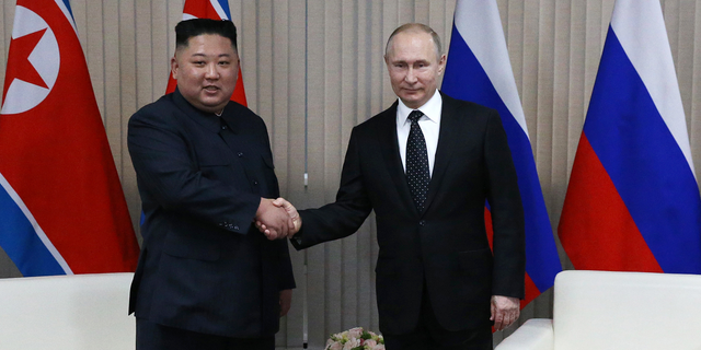 Kim Jong Un and Vladimir Putin