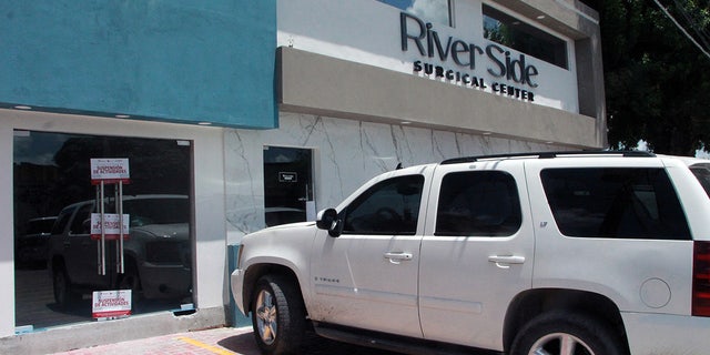 A view outside the River Side Surgical Center in Matamoros, Mexico