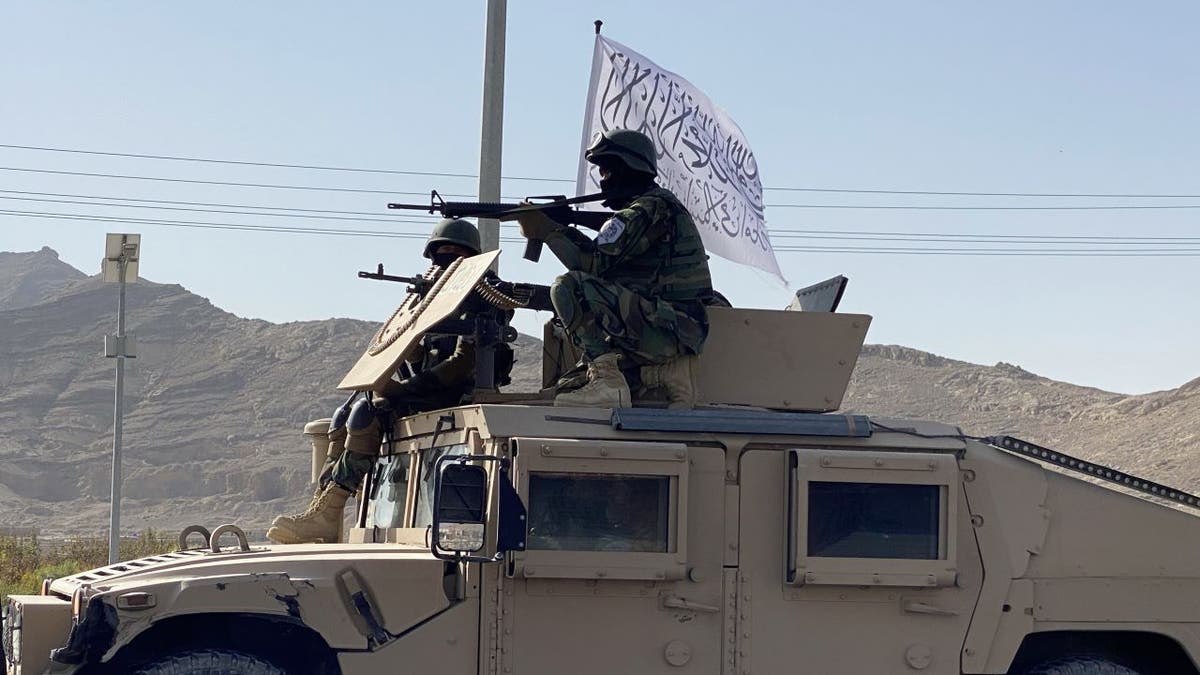 Taliban soldier rides in U.S. military vehicle left behind during Afghanistan withdraw