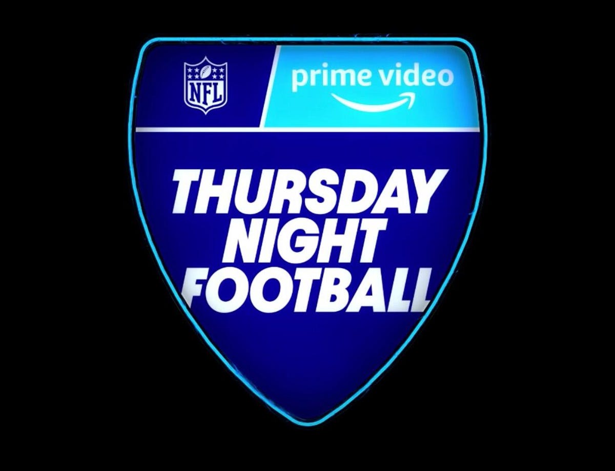 Amazon's shield-like Thursday Night Football logo.