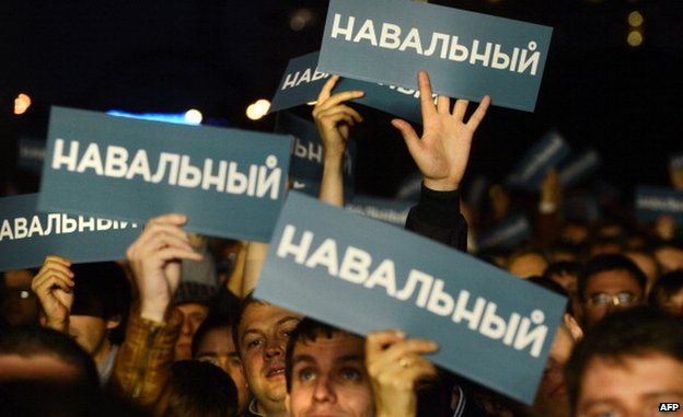 Navalny supporters in Sept 2013