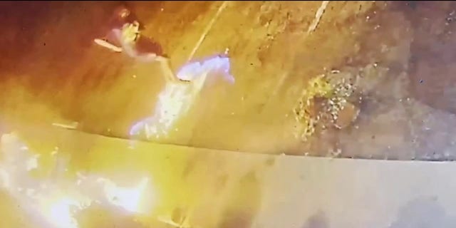 Person on fire