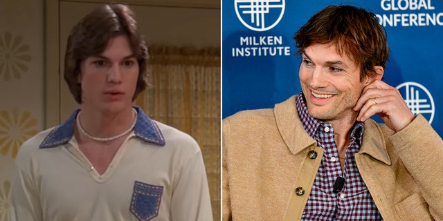 Ashton Kutcher then and now split
