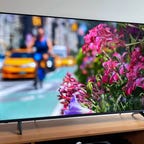 Vizio V-Series on a TV stand