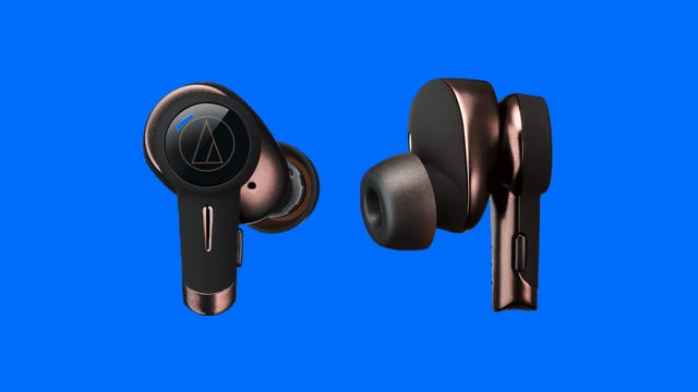 The Audio-Technica ATH-TWX9 earbuds offer premium sound