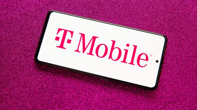 T-Mobile logo on a phone screen