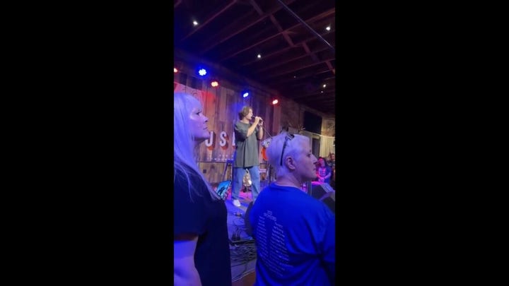 Gwen Stefani's son gives a surprise performance during Blake Shelton's set in Oklahoma