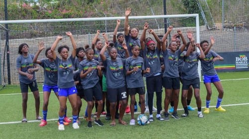 The inaugural Football is Freedom clinic was hosted in Kingston, Jamaica, on February 6, 2022 -- what would have been Bob Marley's 77th birthday.