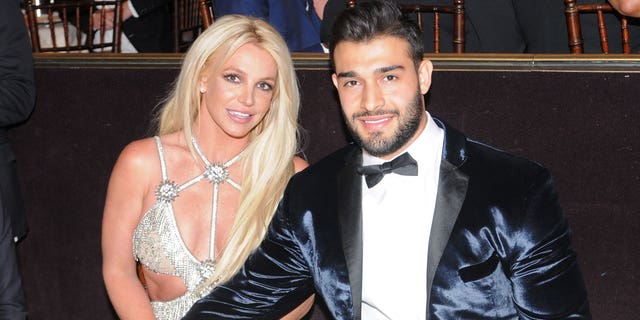 Britney Spears and Sam Asghari at the GLAAD Media Awards