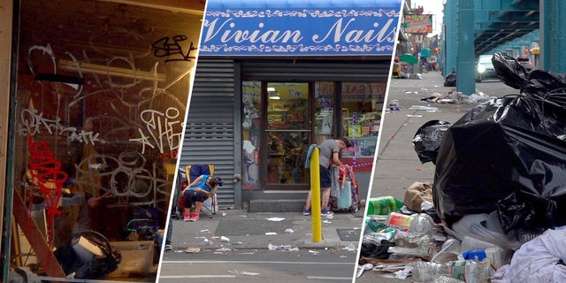Drug users pass out on the front stoops of Kensington storefronts in Philadelphia's open-air drug market