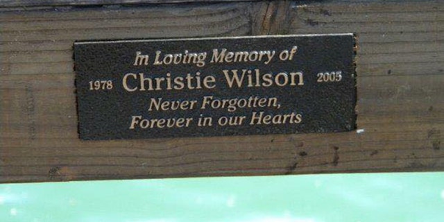 A memorial for Christie Wilson
