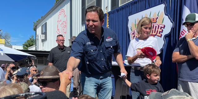 Ron DeSantis says that Donald Trump's 'attacks' on Iowa Gov. Kim Reynolds 'are totally out of bounds'