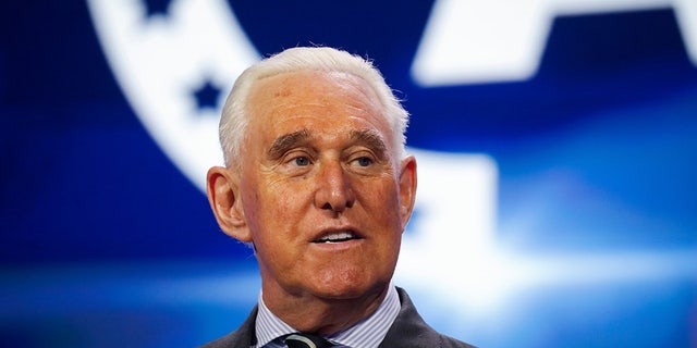 Roger Stone speaks at Turning Point USA event