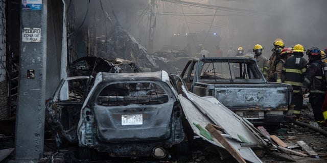 Aftermath of explosion in Dominican Republic