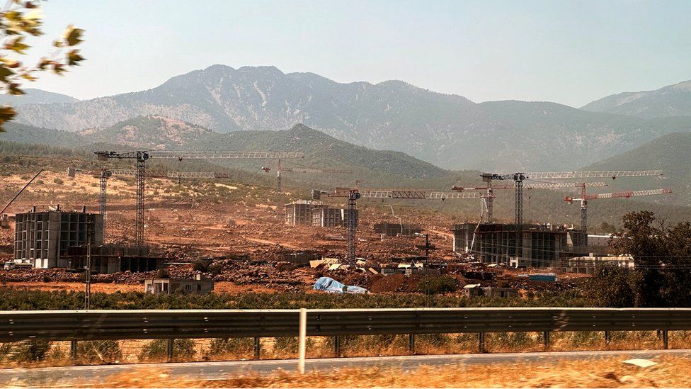 The Toki building site in the mountainous Turkish city of Hassa