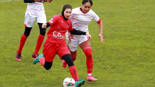 The Afghan Women's Team began training last year with local club Melbourne Victory. 