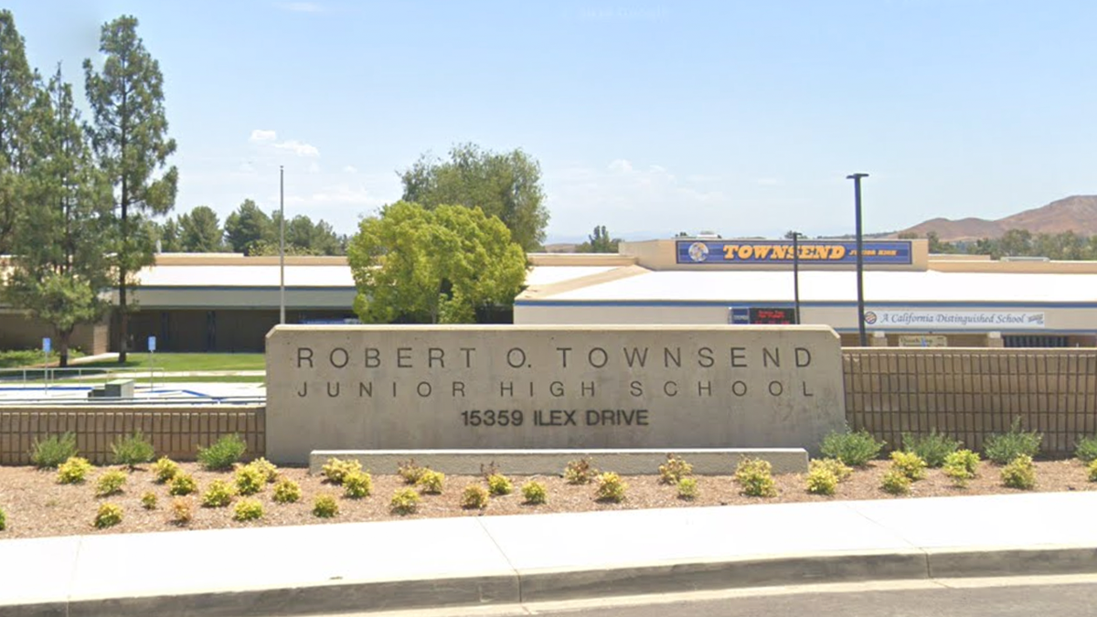 southern California junior high school sign