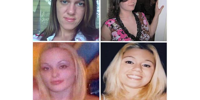 Split image showing the Gilgo Four victims
