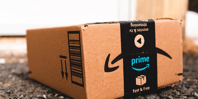 Amazon package on doorstep