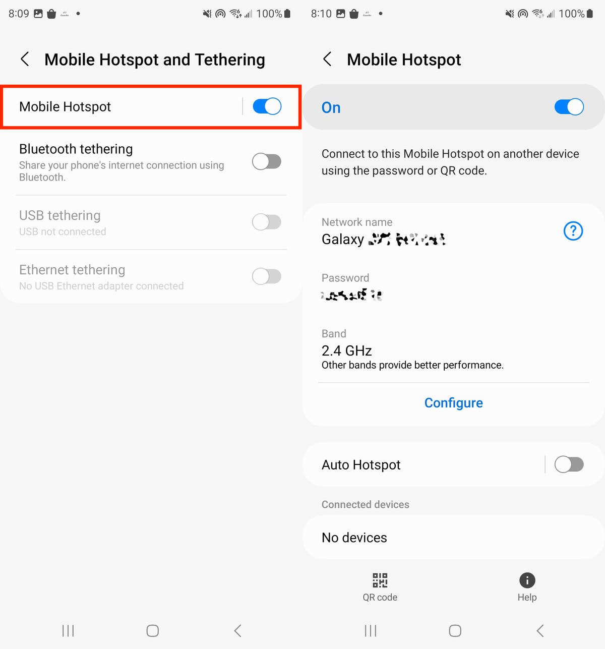 Mobile hotspot feature on Android