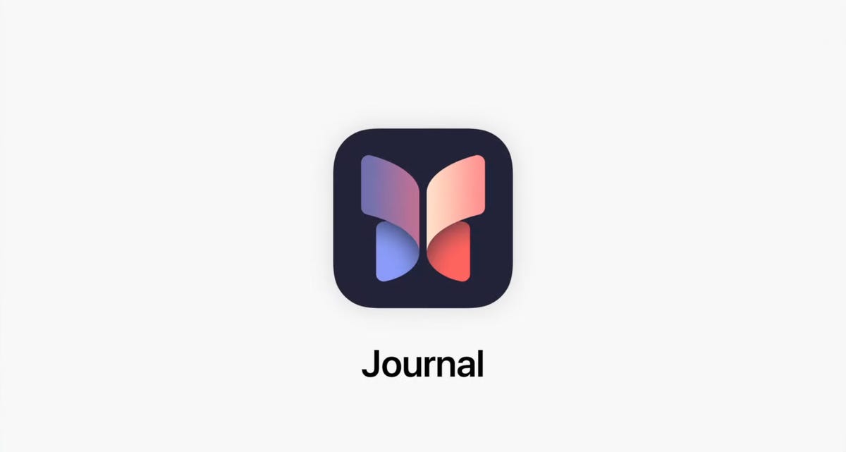 The icon for the new Journal app in iOS 17