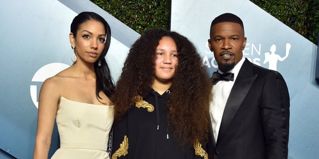 Corrine Foxx, Annalise Bishop, and Jamie Foxx