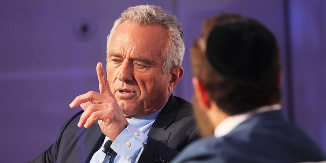 RFK Jr. sits with a rabbi for a discussion in NYC