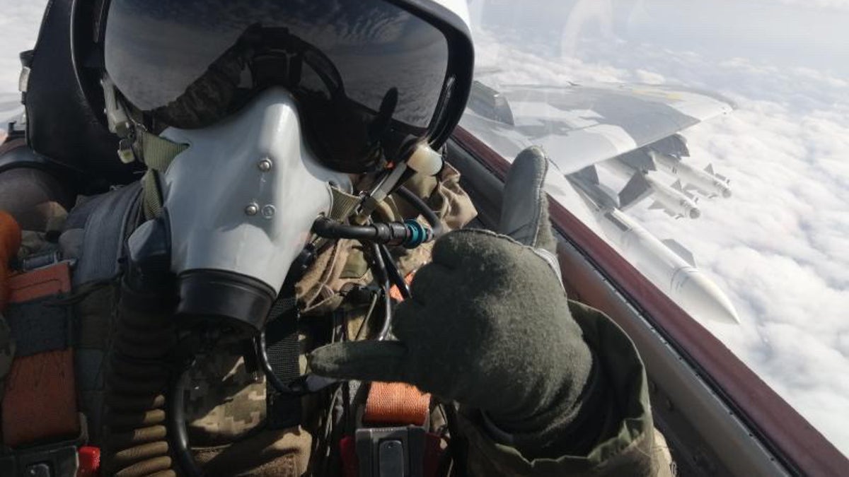 Andrii Pilshchykov in jet